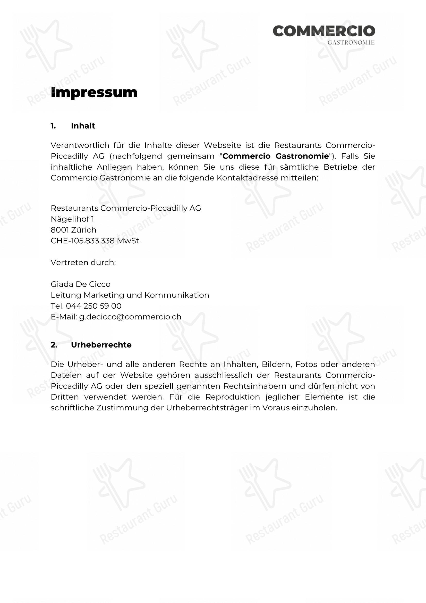 Menu di Collana - Menu
