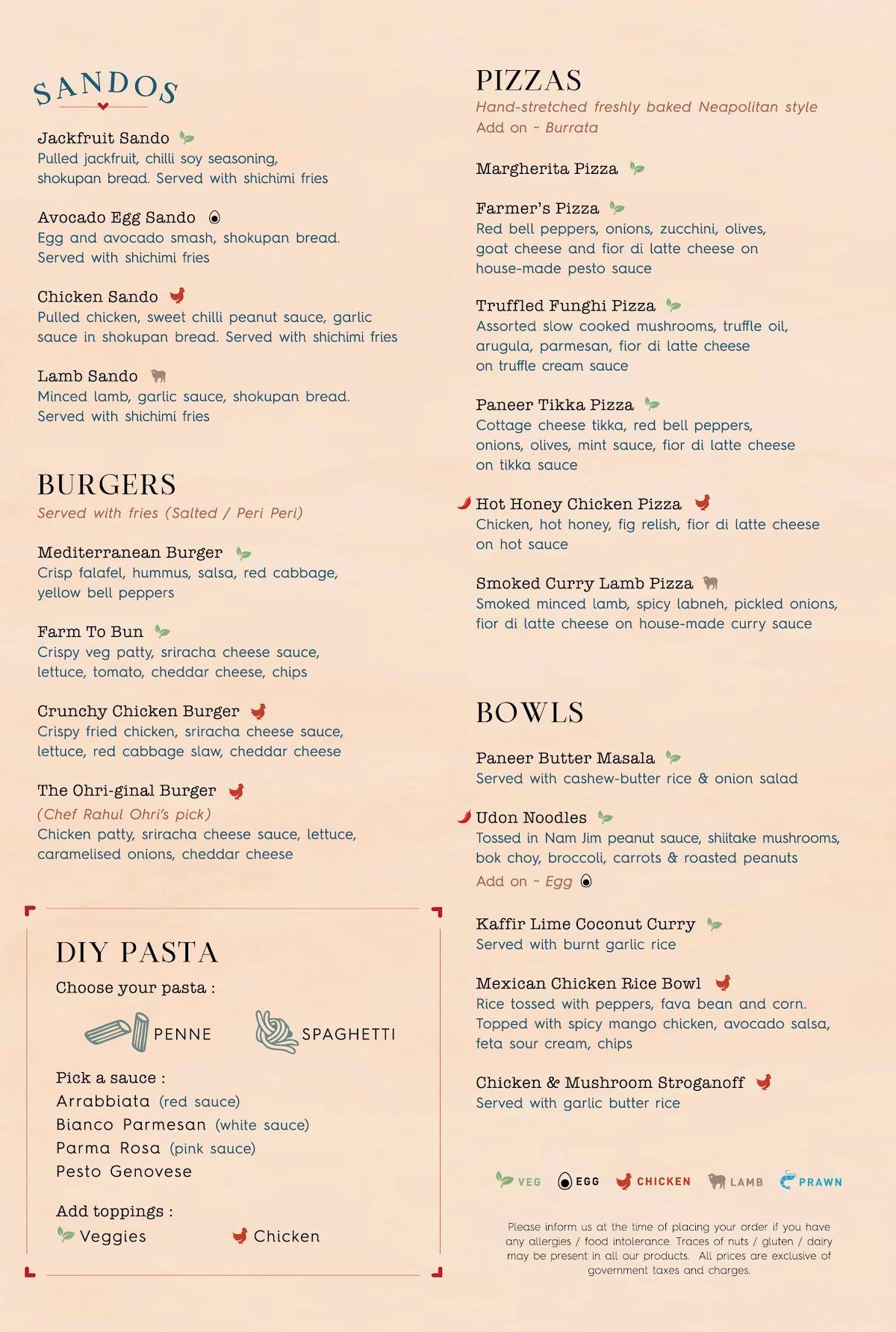 Concu Jubilee Hills menu