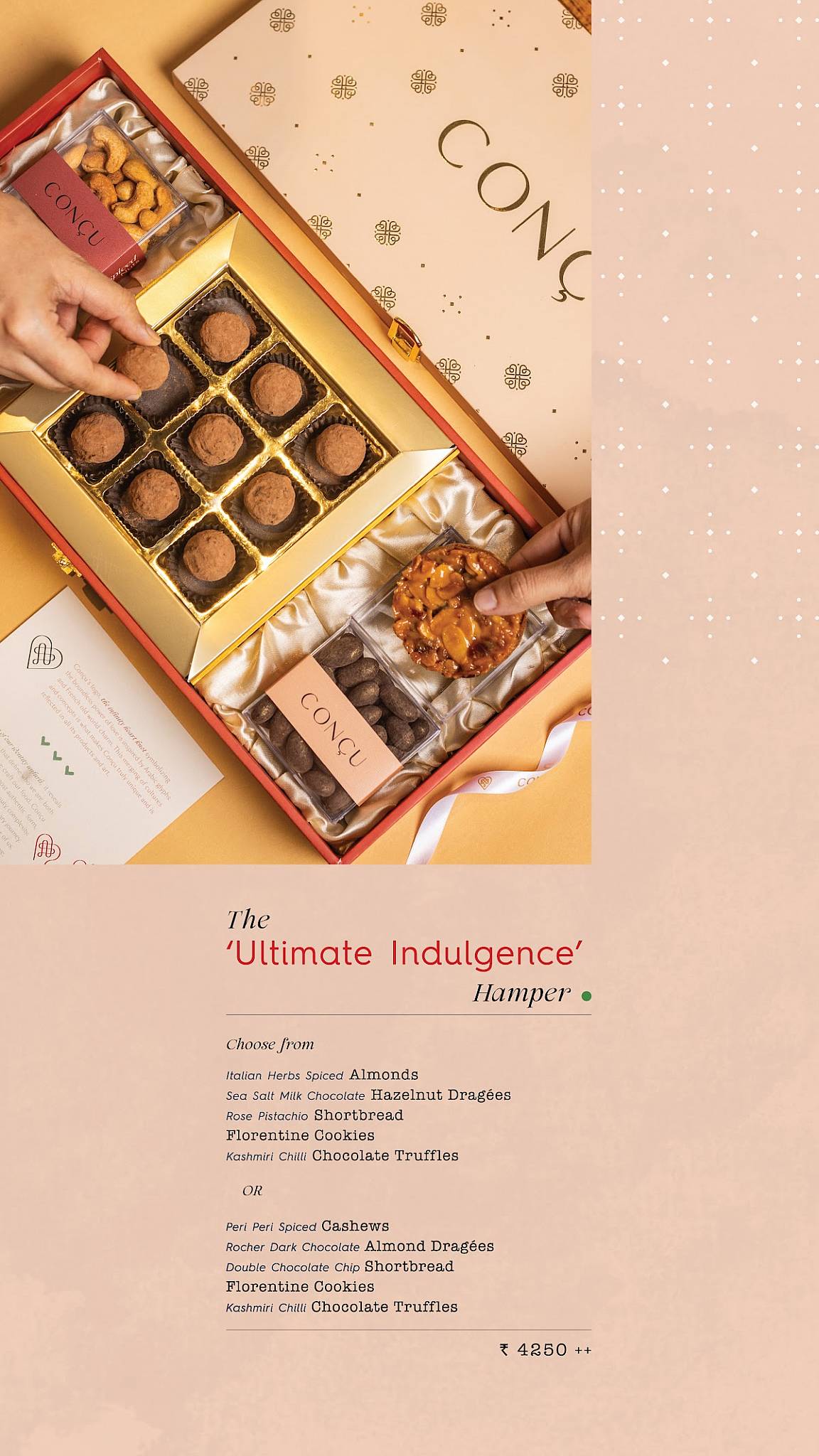 Conçu Jubilee Hills menu