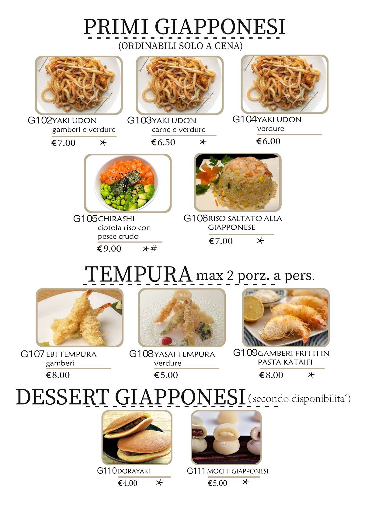 Menu di Pechino 