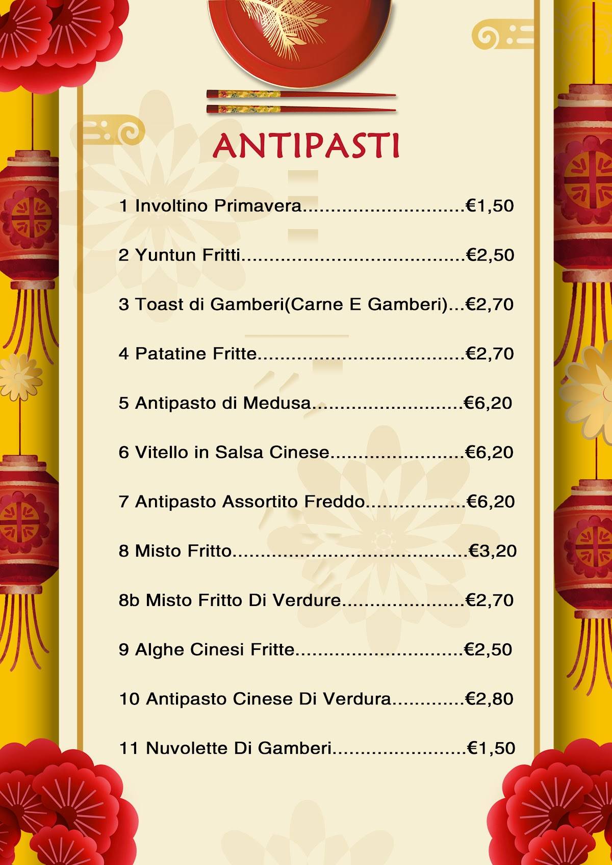 Menu di Pechino 