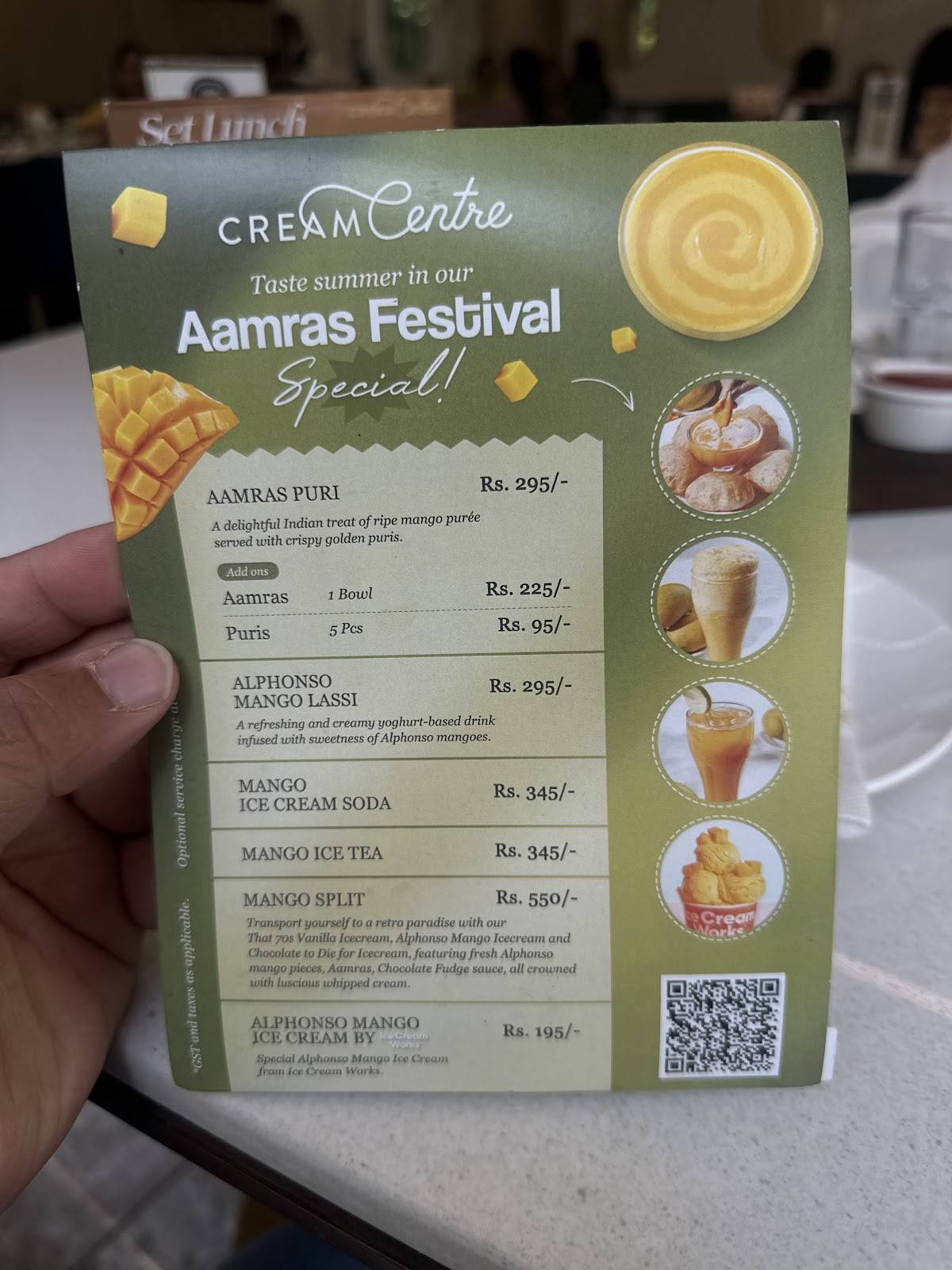 Cream Centre Thane menu