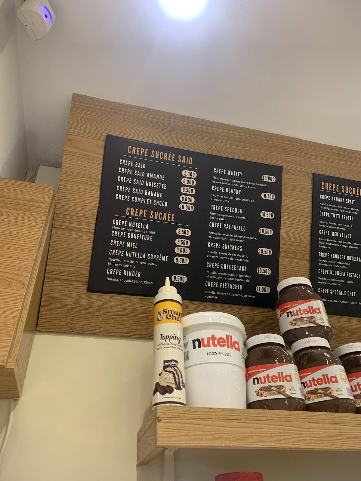 Menu de Crep'N More
