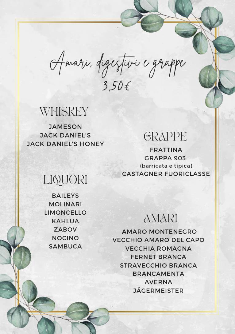 Menu di Loco Cafè - La Baracchina 