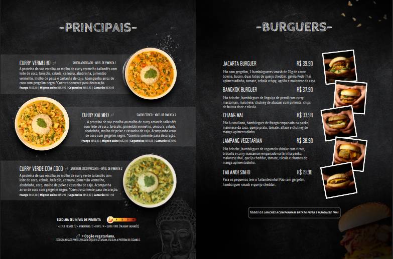 Pede Thai Restobar cardápio