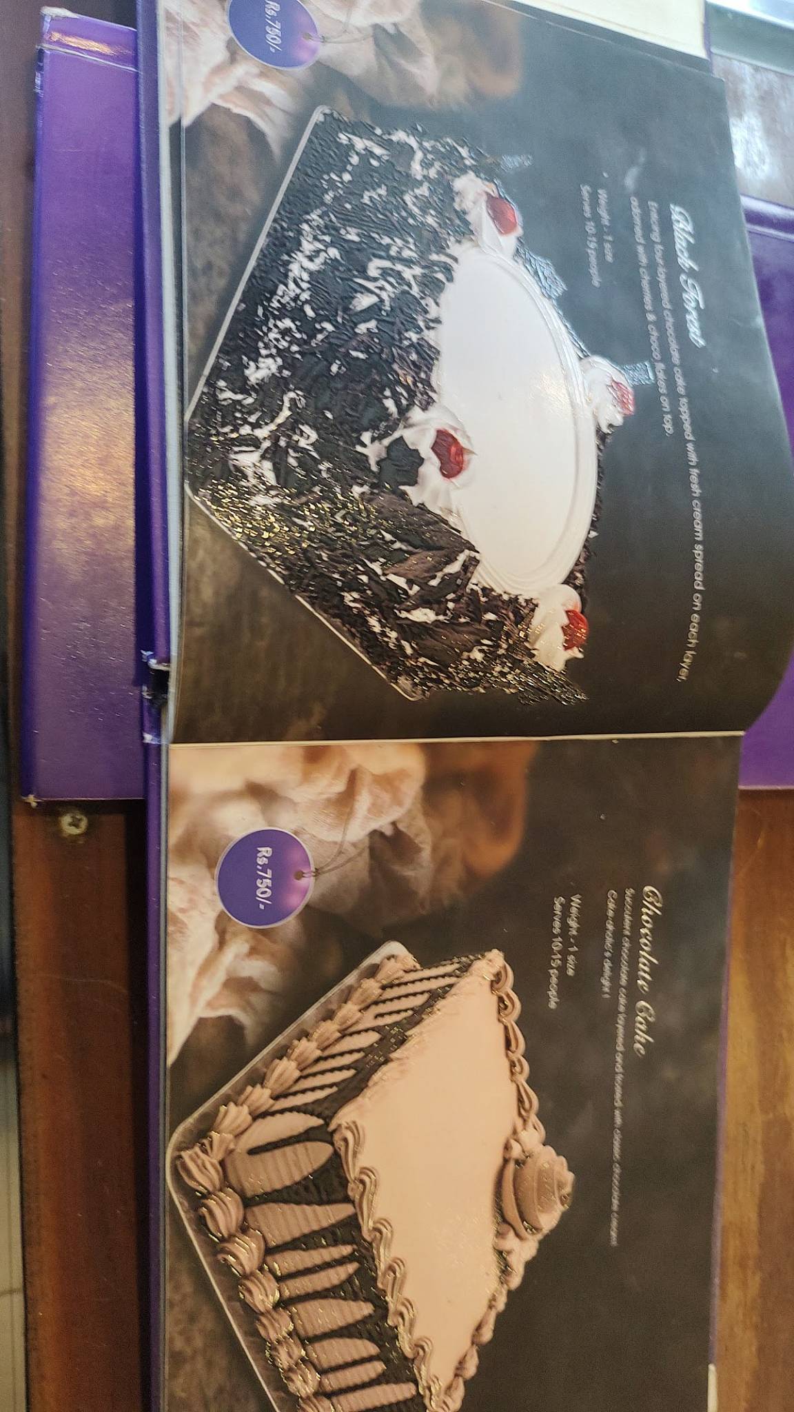 CutiePie Cakes menu