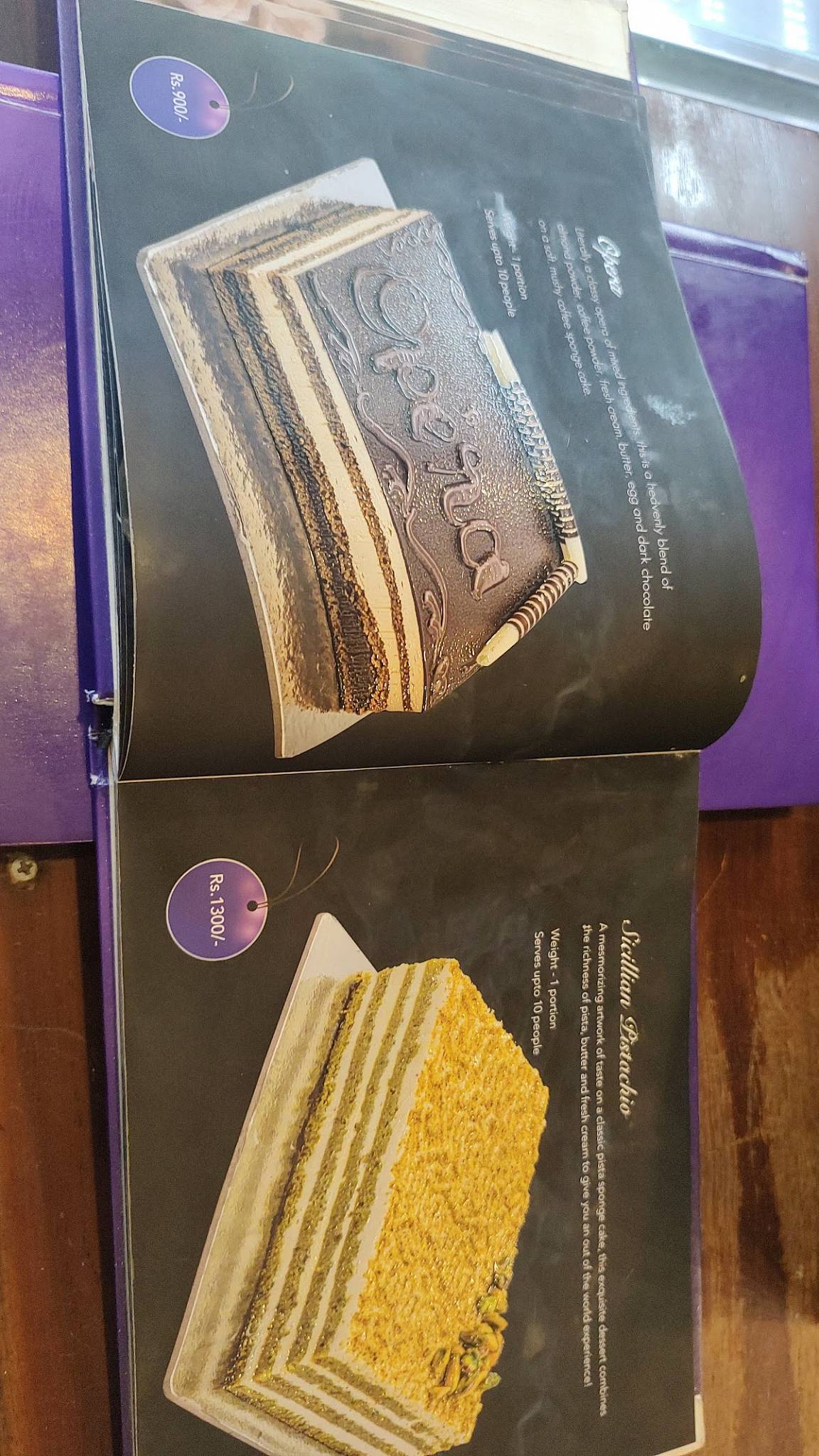 CutiePie Cakes menu