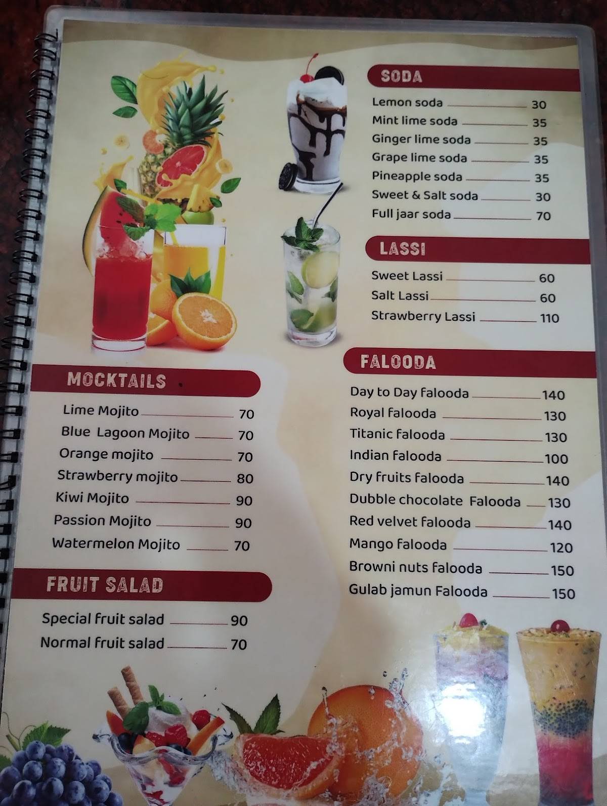 DAY TO DAY RESTAURANT menu