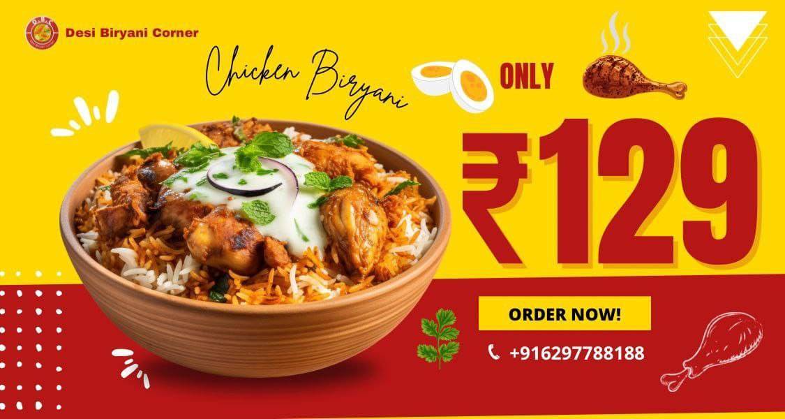 DESI BIRYANI CORNER menu