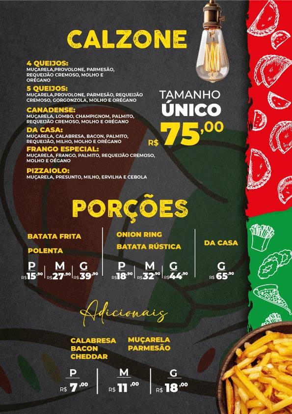 DNA da Pizza Joinville cardápio