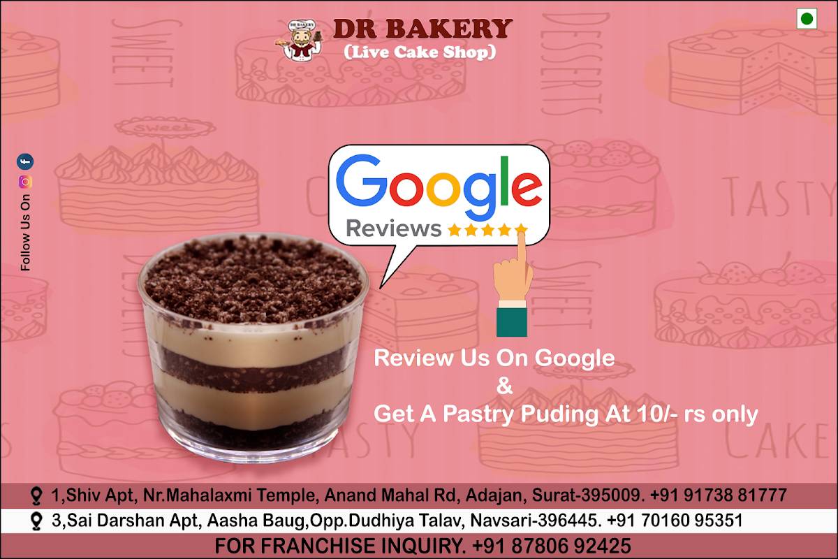 DR Bakery menu