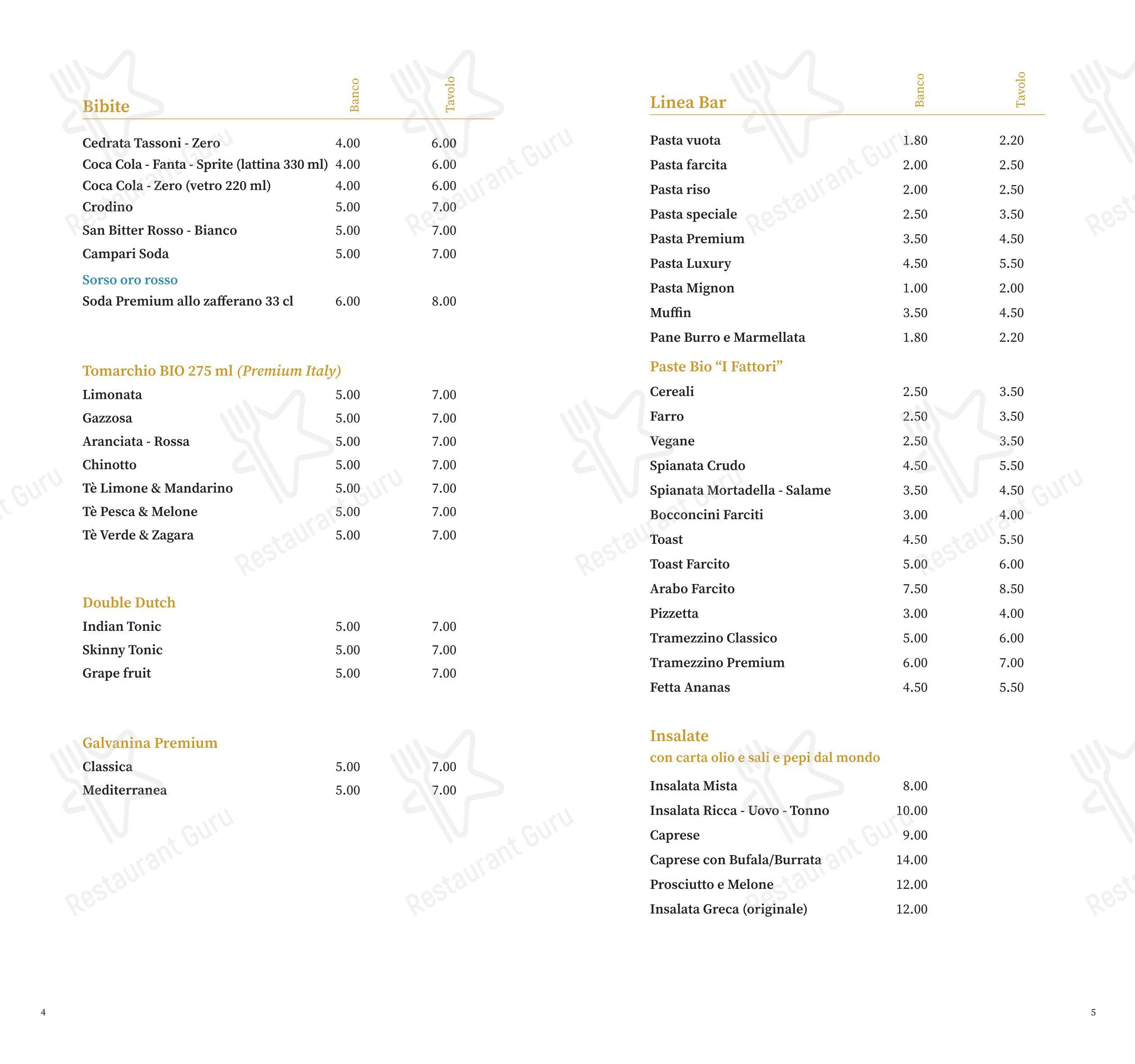 Menu di Dalla Jole molo Rimini - Menu