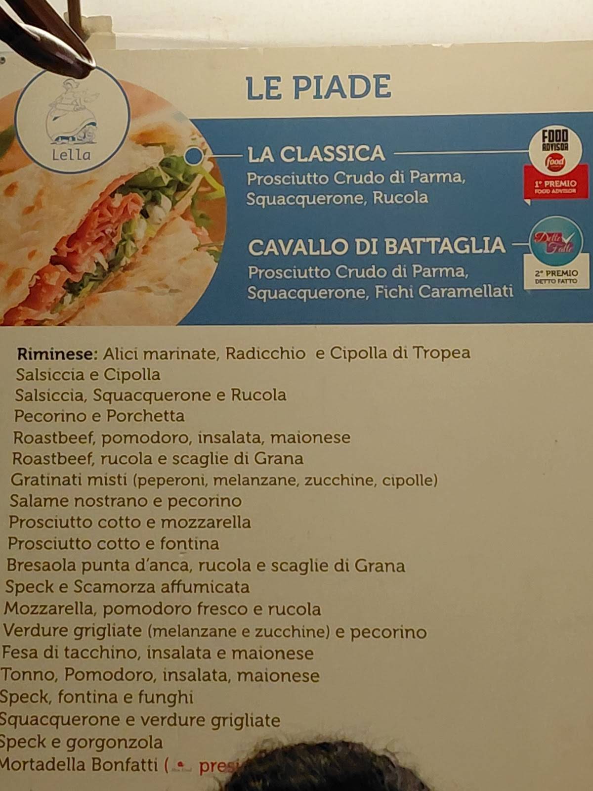 Menu di Dalla Lella Viale Rimembranze 