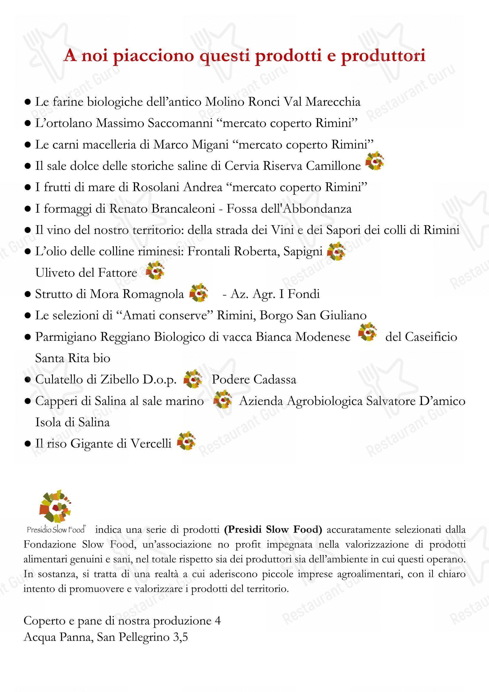 Menu bar per Dallo Zio ristorante