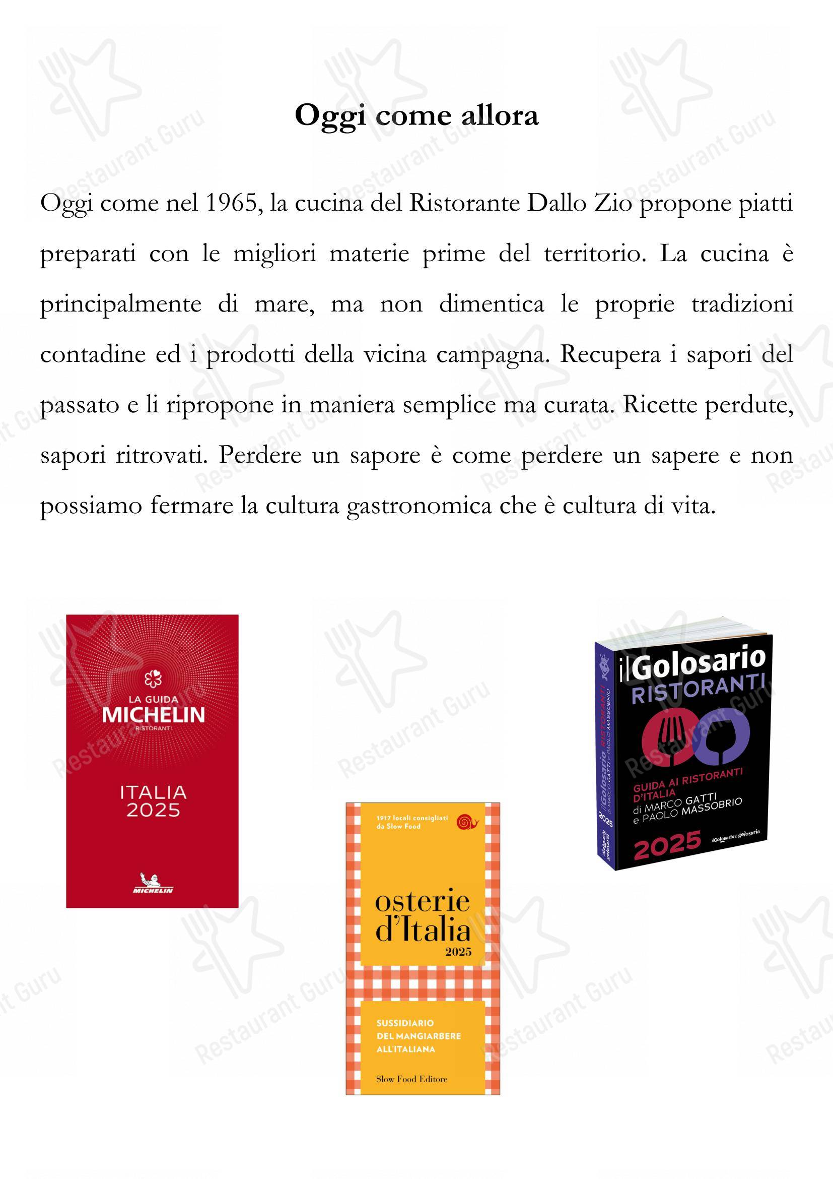 菜单 per Dallo Zio in Rimini