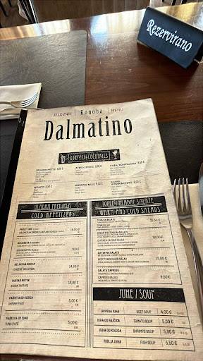 Menu di Dalmatino 