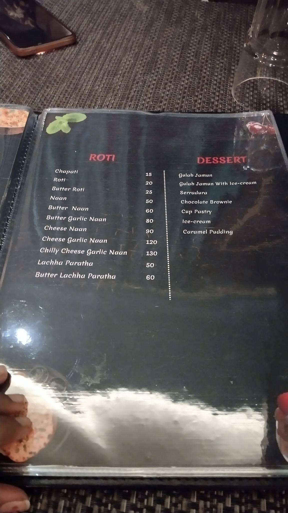 Ankita Classic Warkhand Road menu