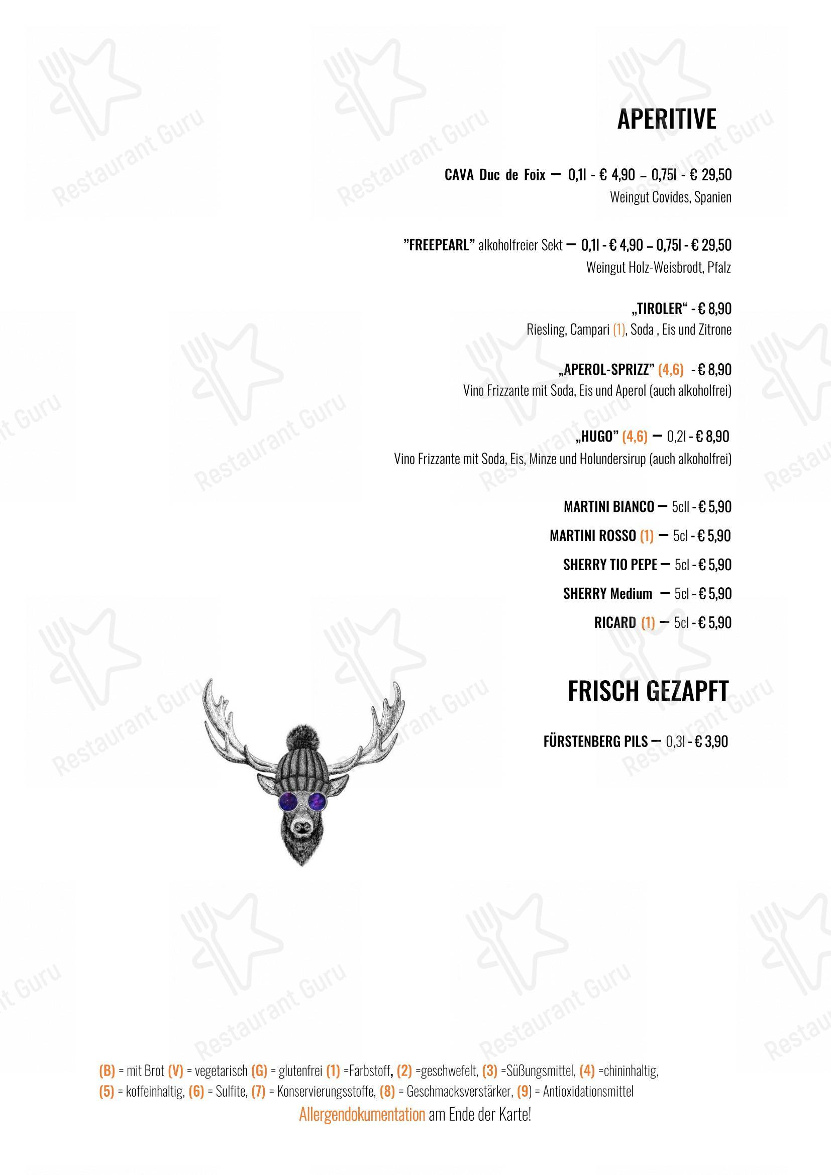 Das Bootshaus - Restaurant Heidelberg dans Heidelberg - Menu bar