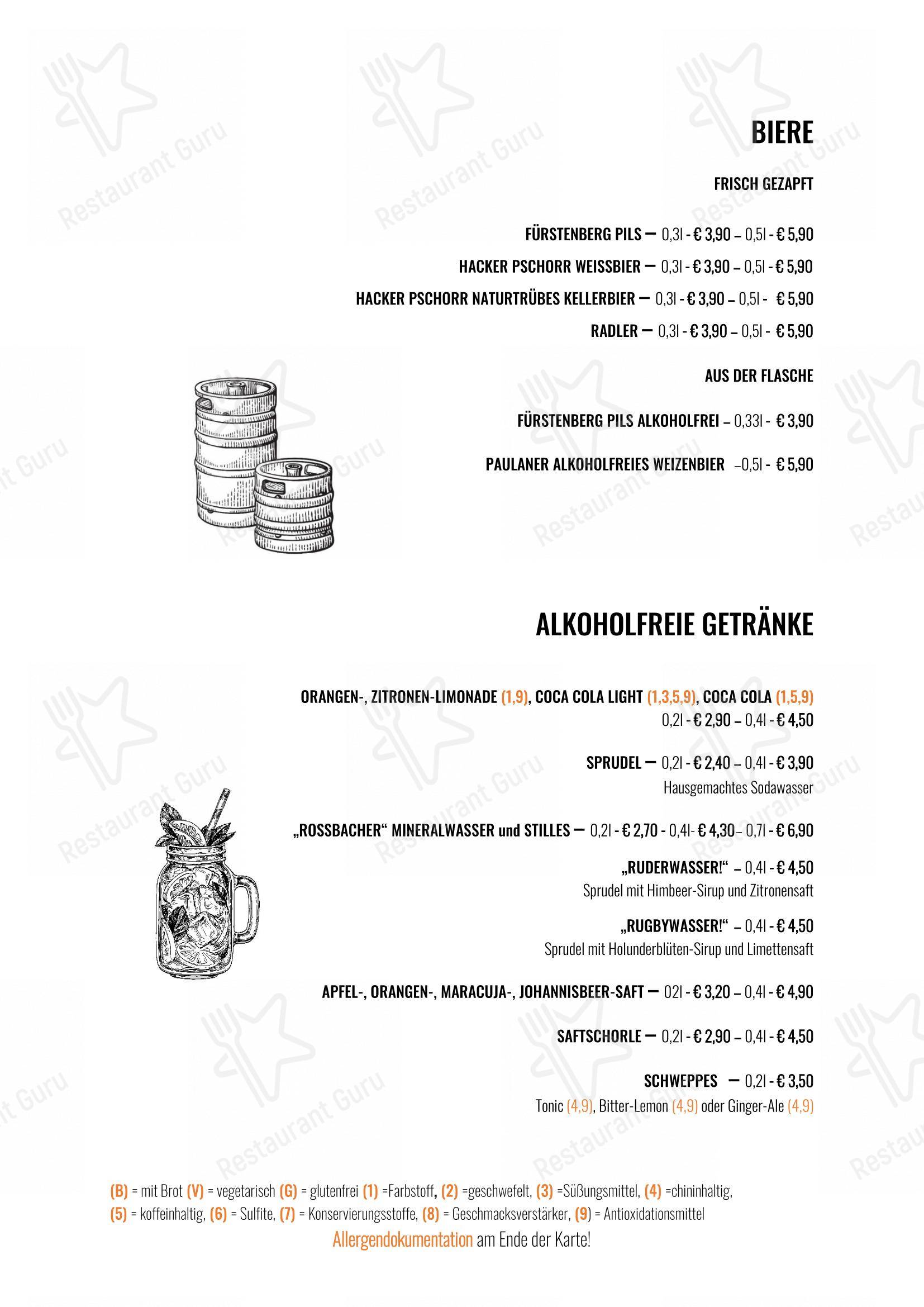 Das Bootshaus - Restaurant Heidelberg dans Heidelberg - Menu bar