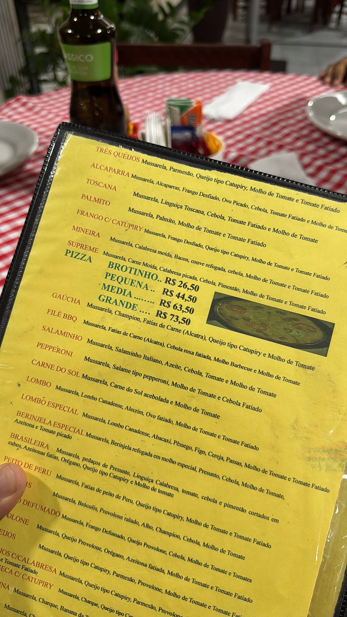 Deguste Pizzaria cardápio