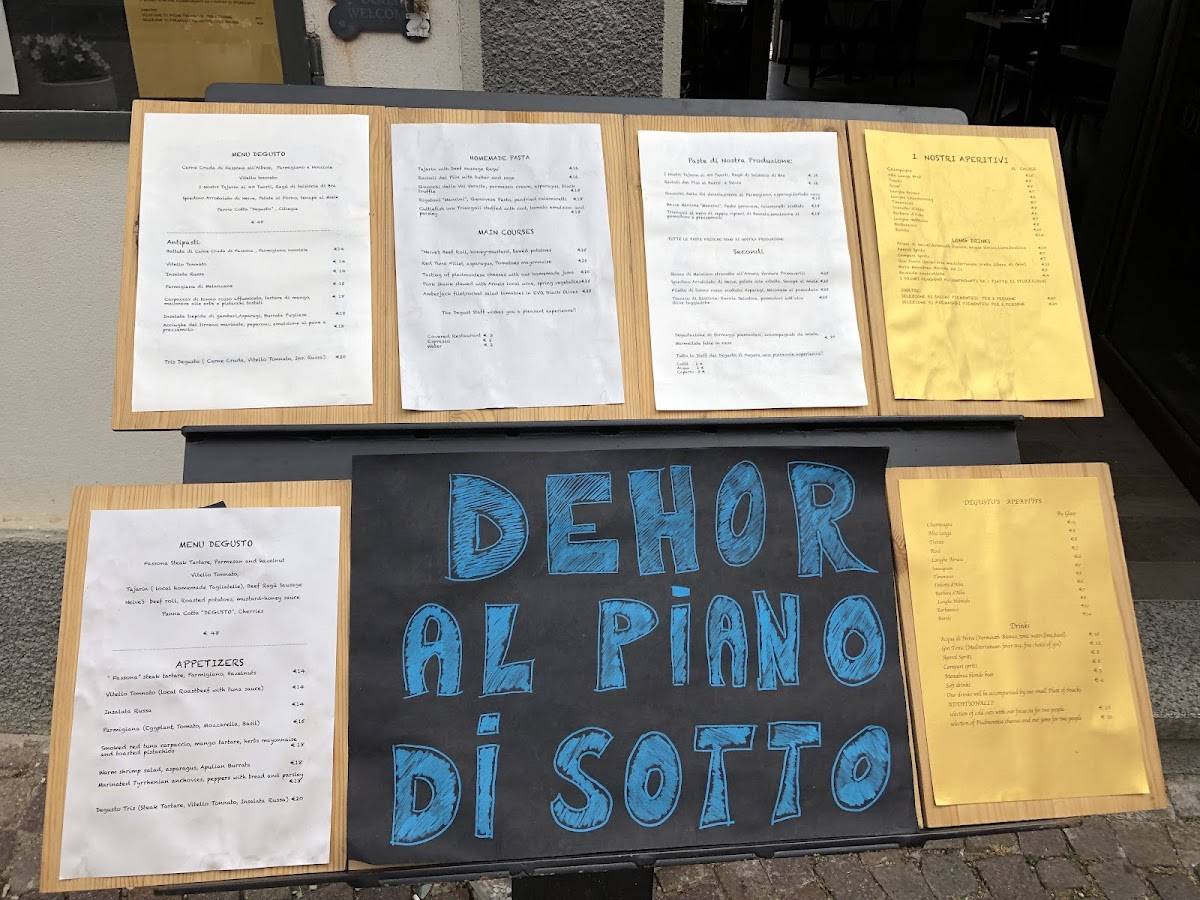 Menu di Degusto 