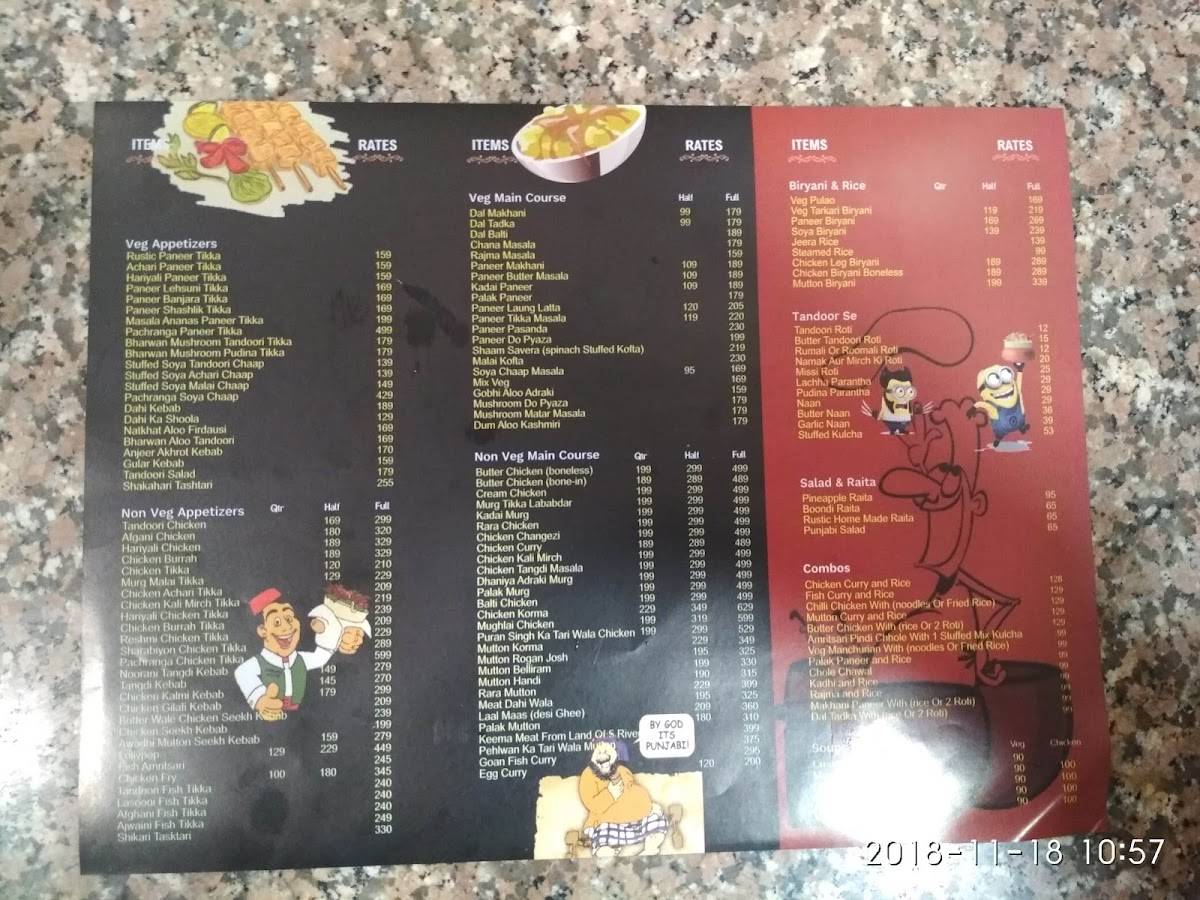 Delish BBQ menu