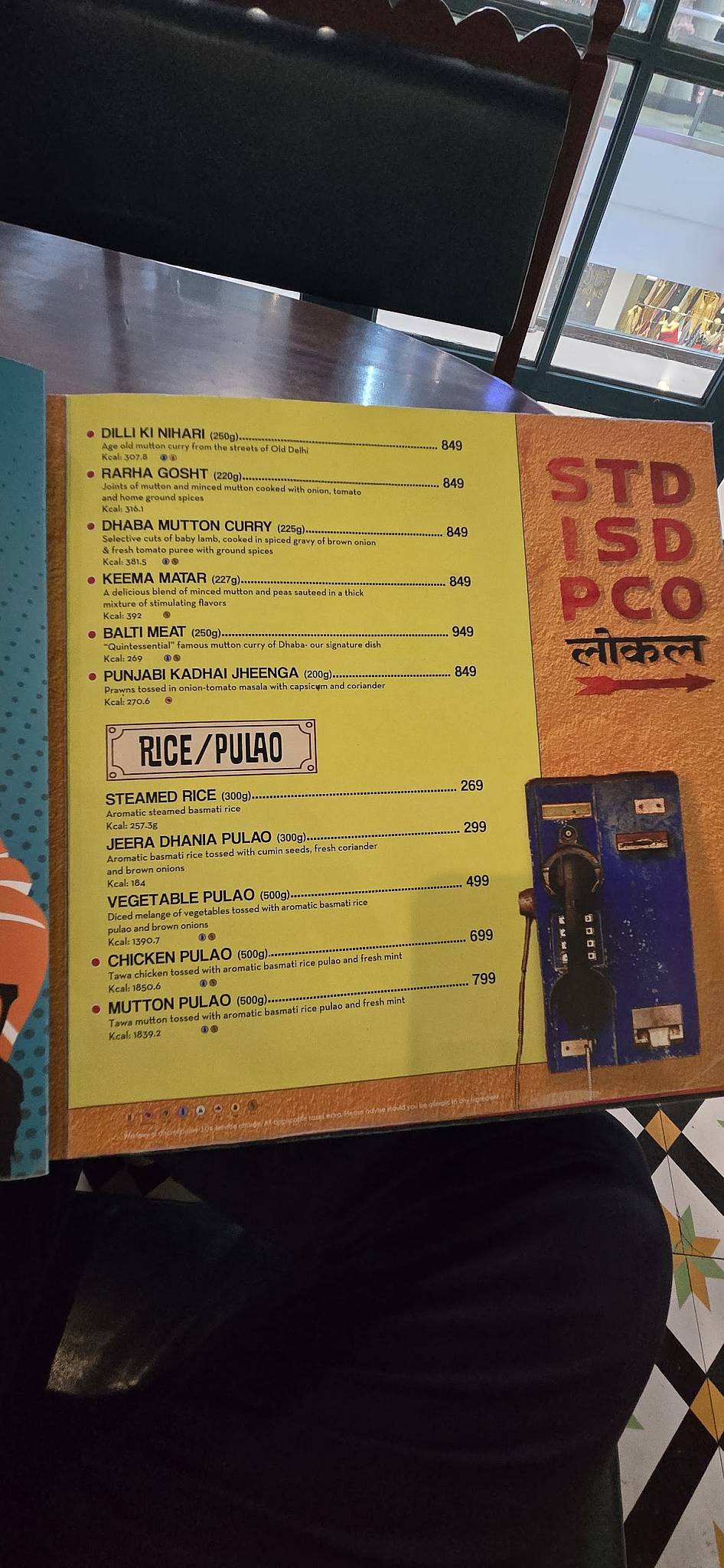 Dhaba Estd 1986 Delhi menu