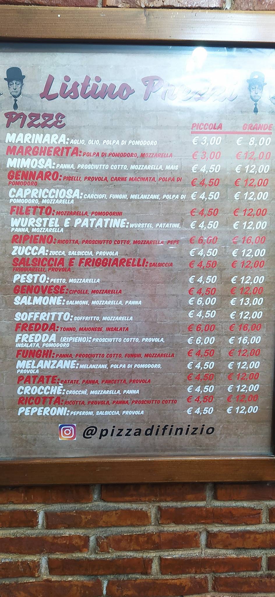 Menu di Di Finizio Pizzeria e Panificio 