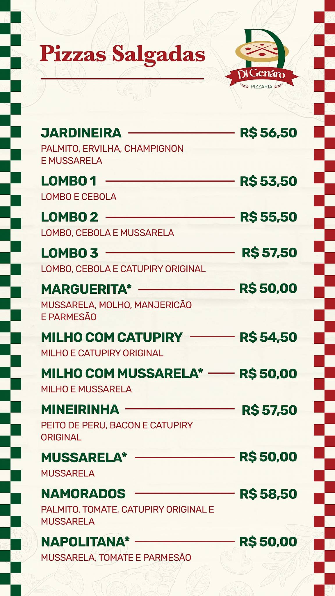 Di Genaro cardápio