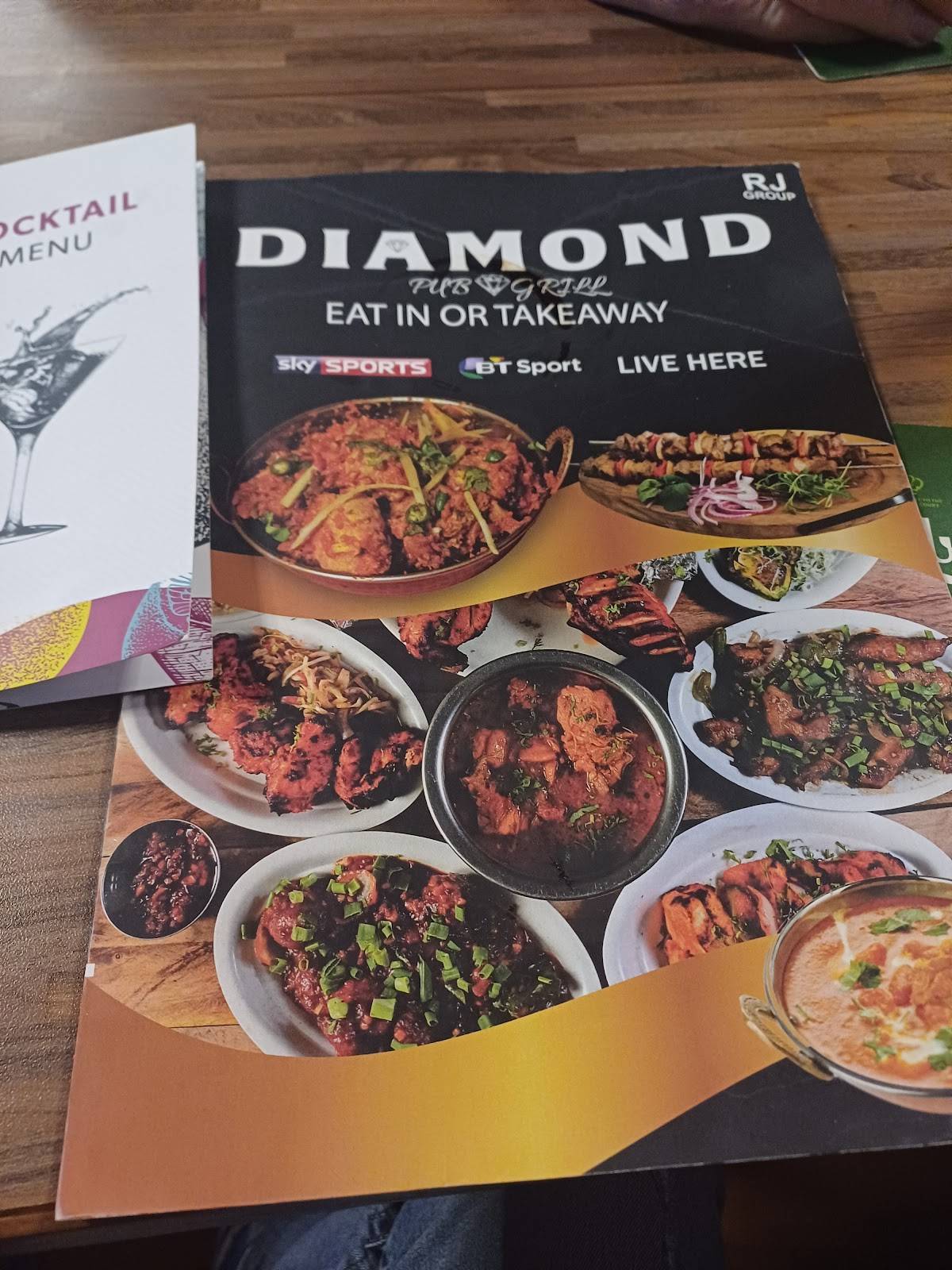 Menu at Diamond Pub & Grill, Rowley Regis
