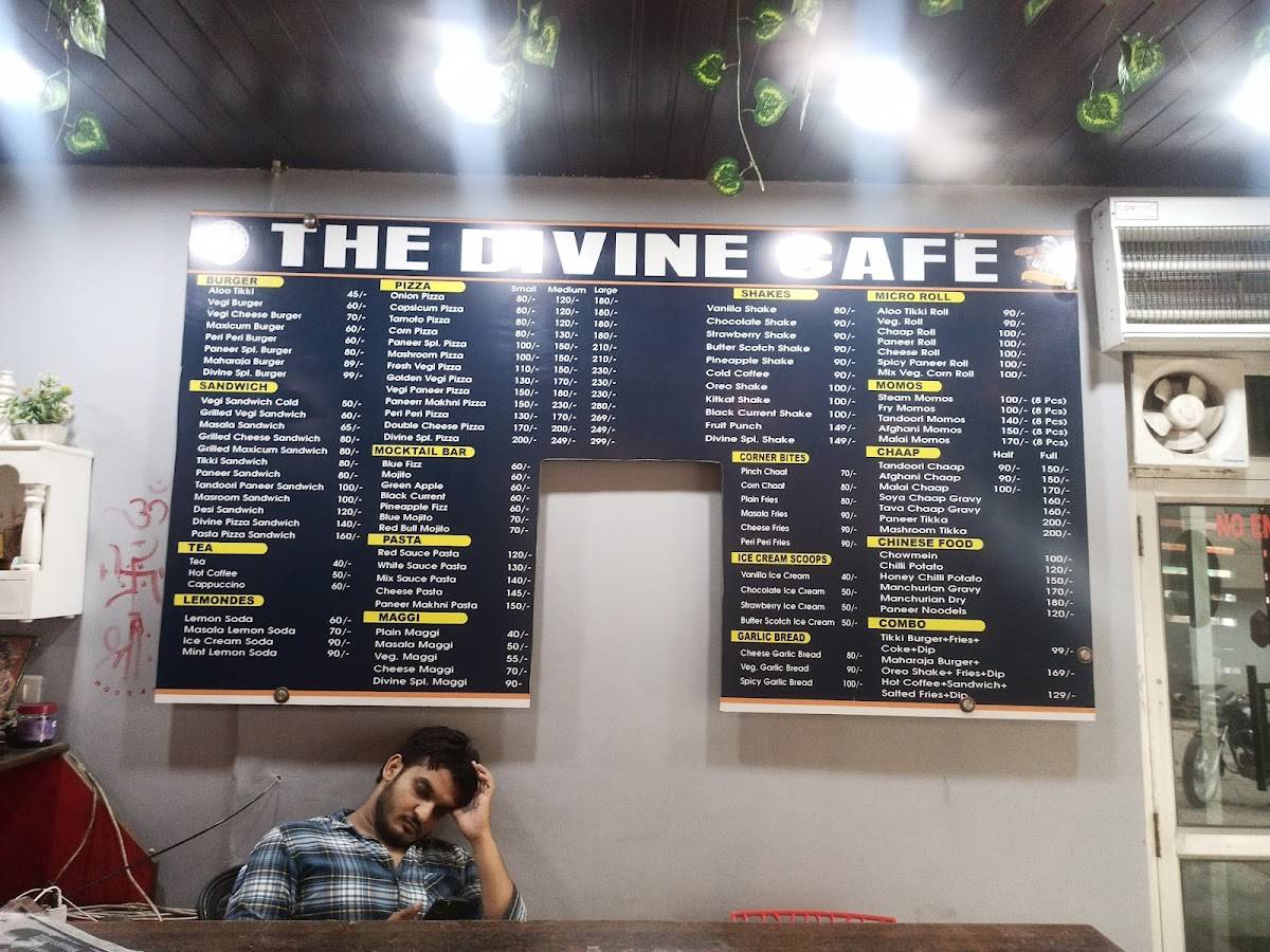 Divine Cafe menu