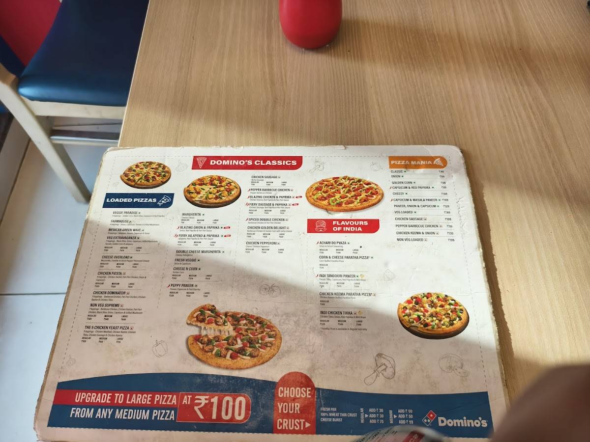 Domino's Pizza Managiri, MADAURAI menu