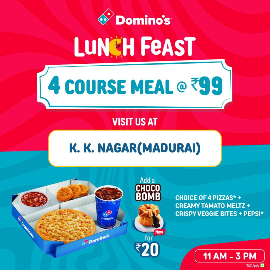Domino's Pizza Managiri, MADAURAI menu