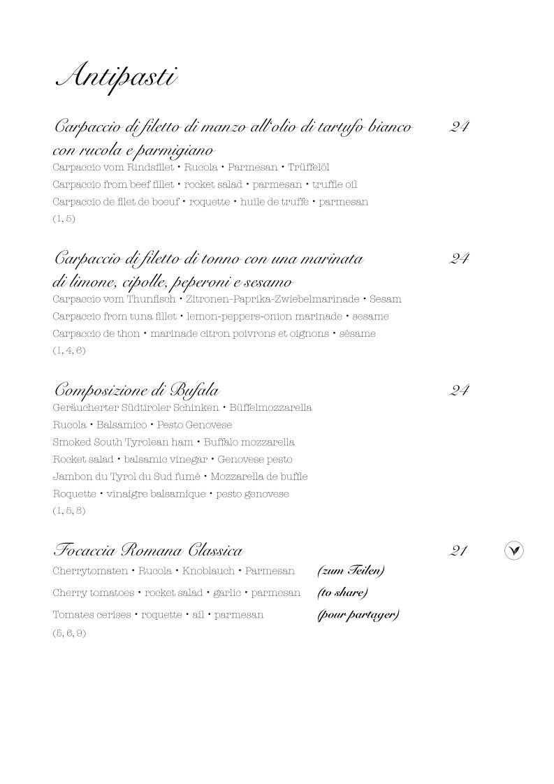 Menu di Don Ciccio Ristorante 