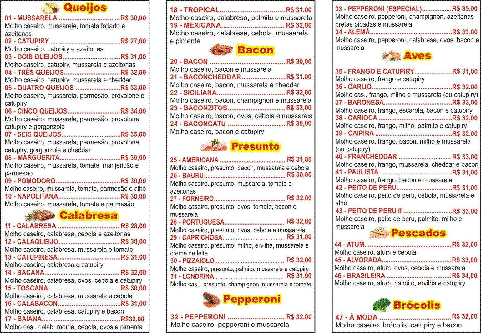 Don Tomate cardápio