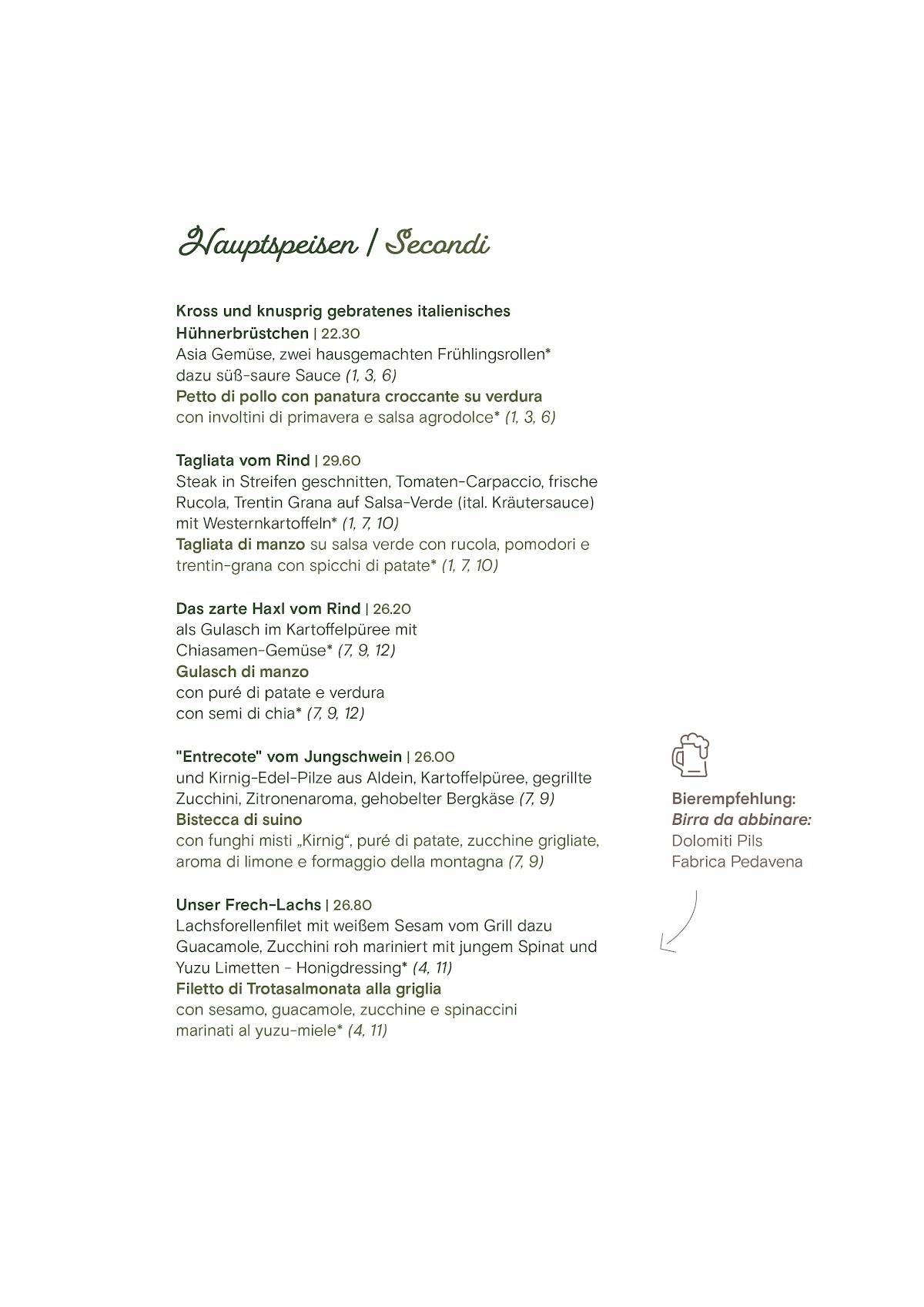 Menu di Dorfgasthaus Linde 