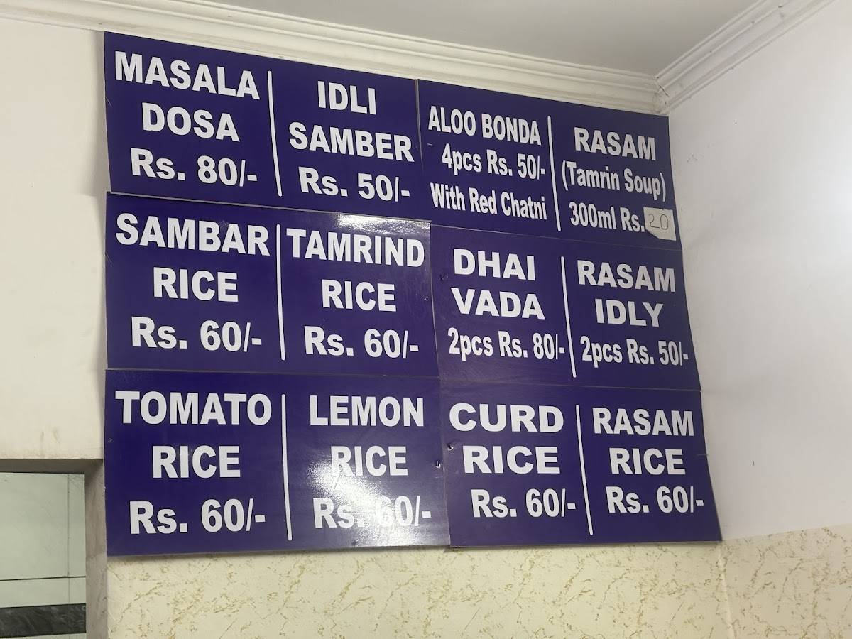 Dosa Point menu