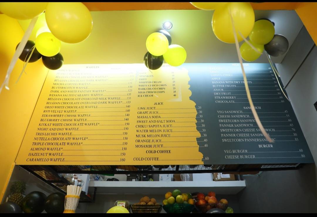 Downtown Waffle menu