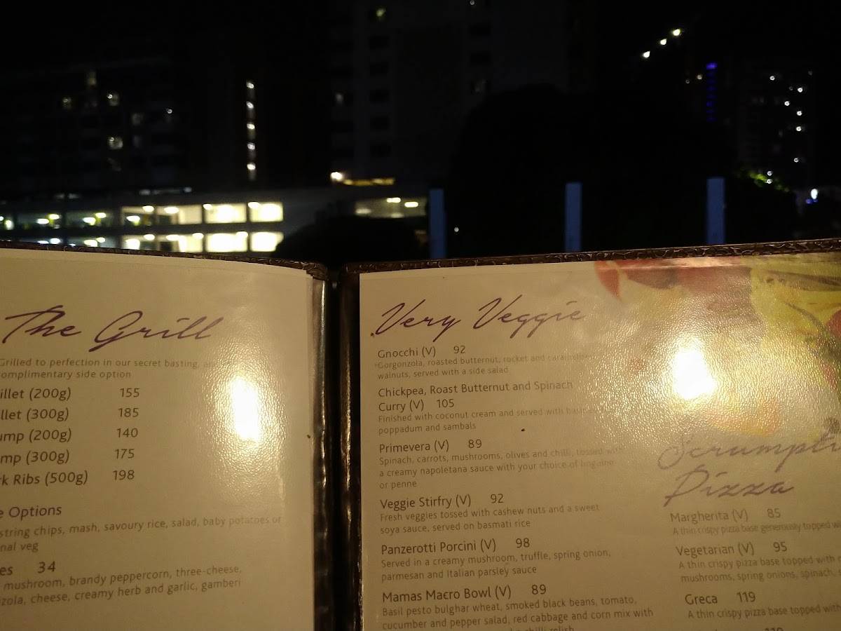 Menu at Olive & Oil restaurant, Umhlanga, Oceans Mall