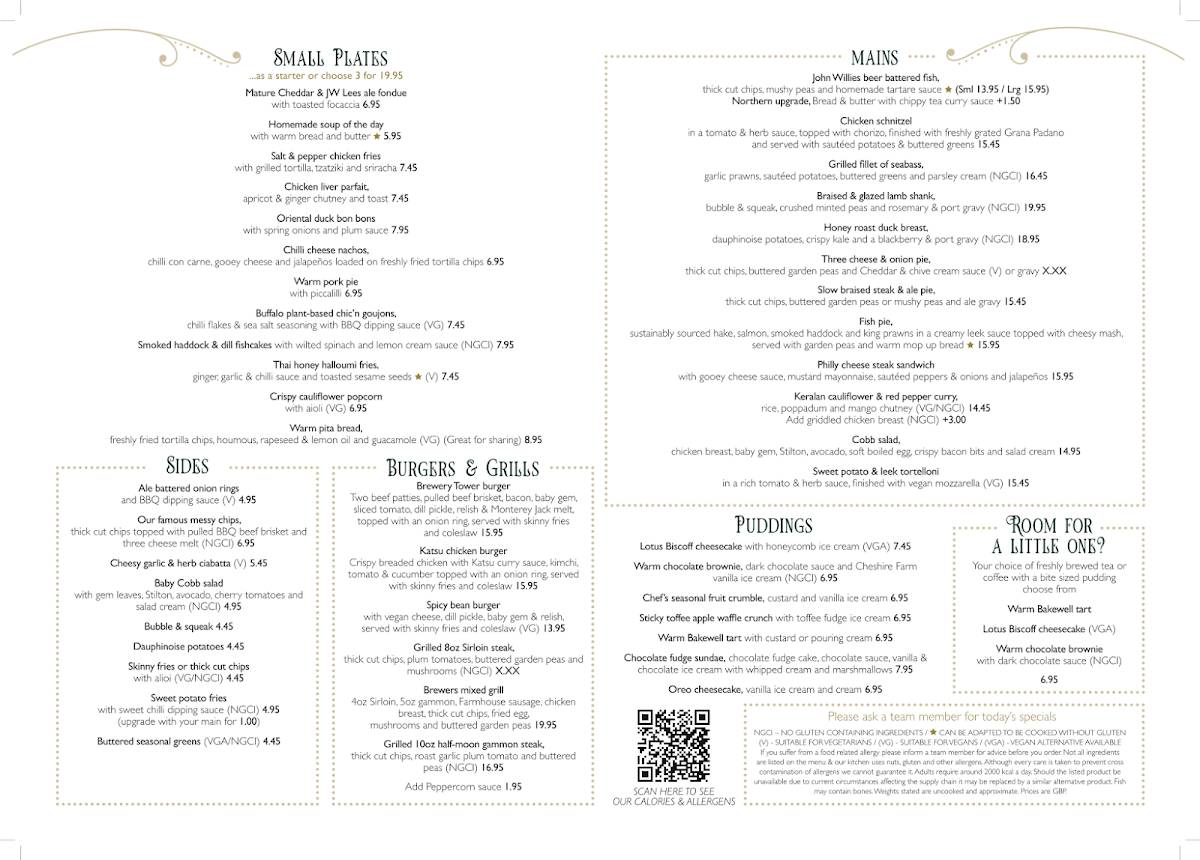Menu at Duttons pub & bar, Chester