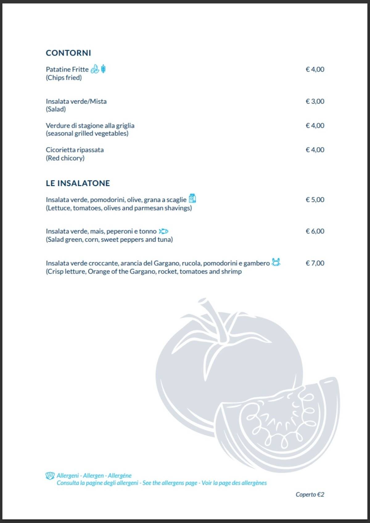 Menu di Eco Del Mare 