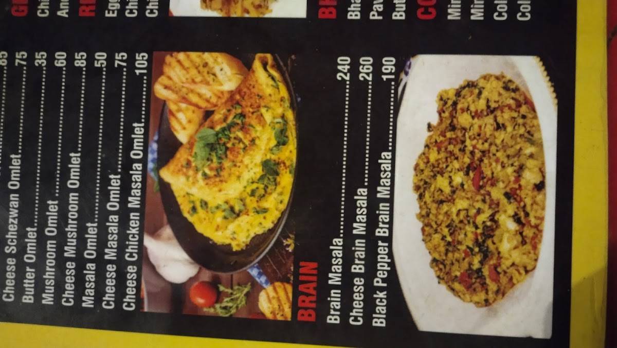 Egg Adda menu