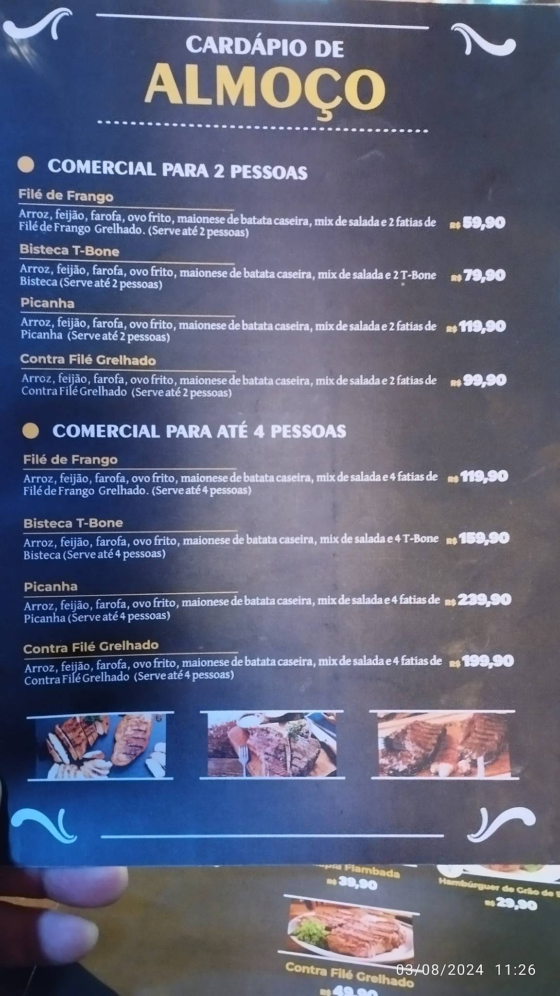 El Piratas - Restaurante Temático cardápio