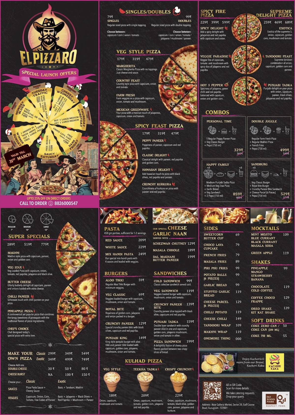 El Pizzaro menu