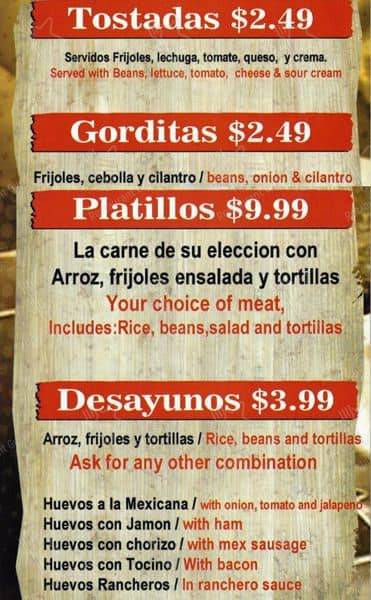 El Puesto menu