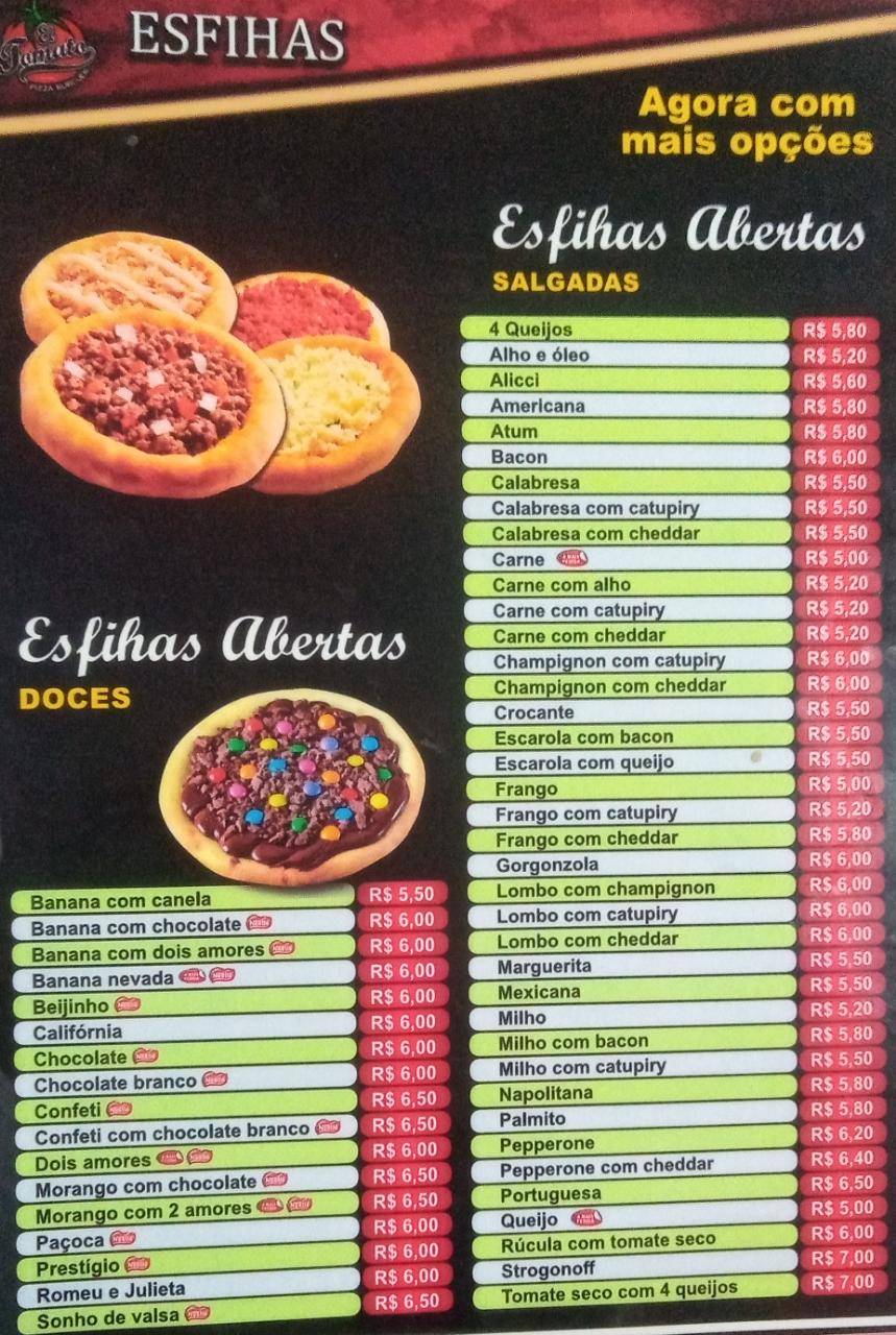 El Tomato Pizzaria cardápio