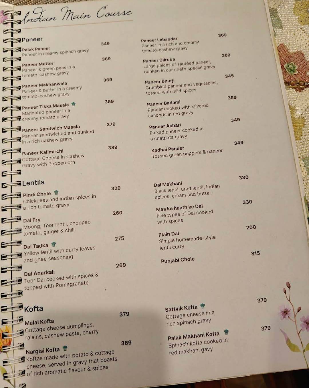 Element3 - Indiranagar Sattvik Vegetarian, Jain & Vegan Restaurant menu
