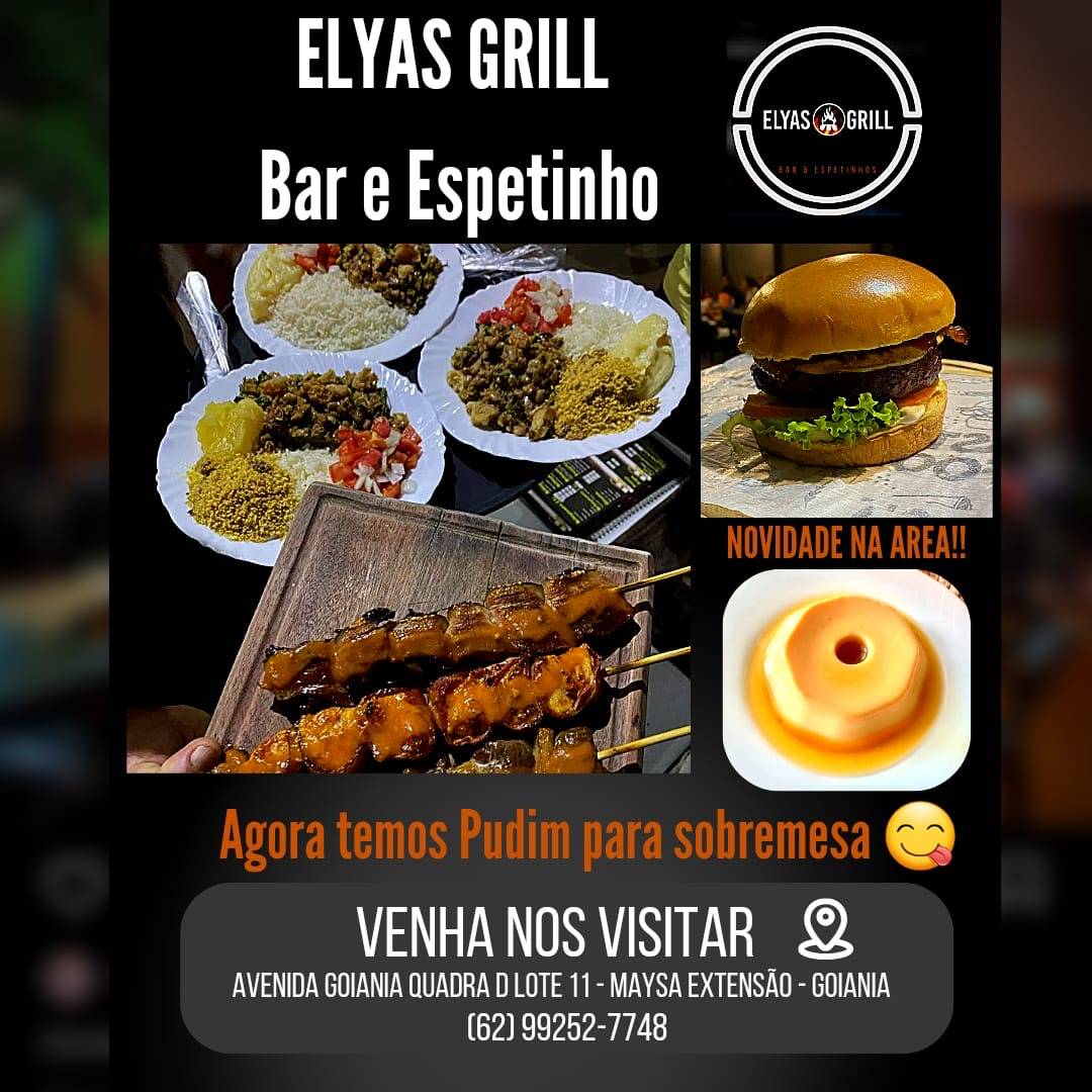 Elyas Grill ( jantinhas, espetinhos, caldos, porções, petiscos, bebidas) cardápio