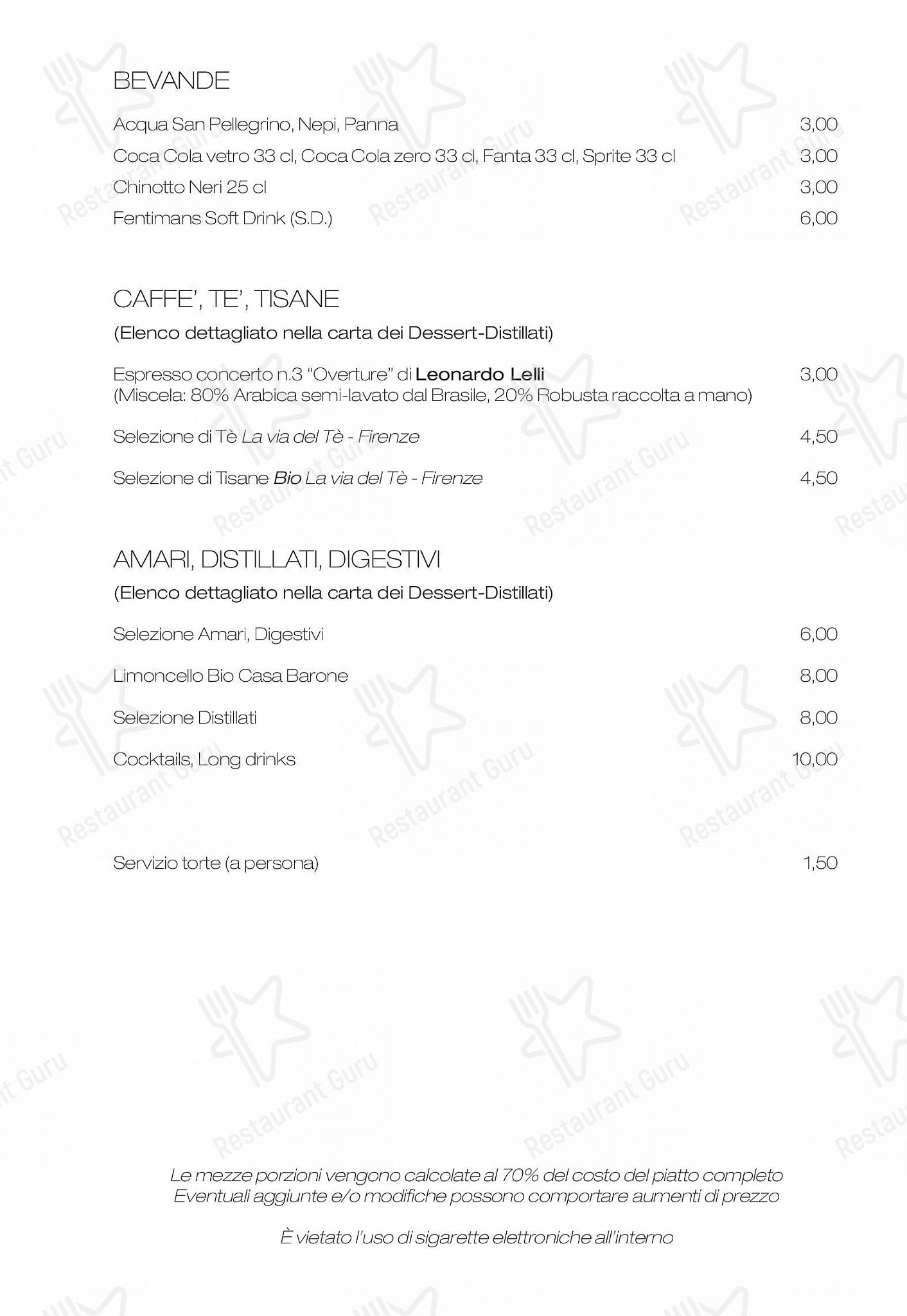 Emma in Roma - Drink menu
