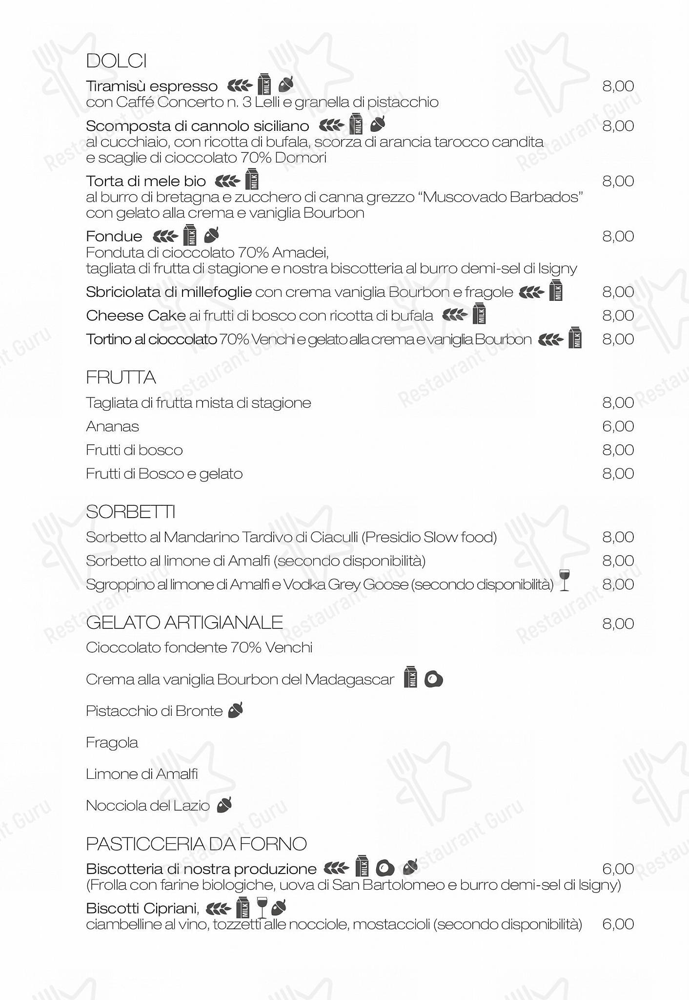 Drink menu per Emma in Roma